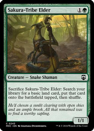Sakura-Tribe Elder (Ripple Foil) (M3C-243)  Foil - Modern Horizons 3 Commander