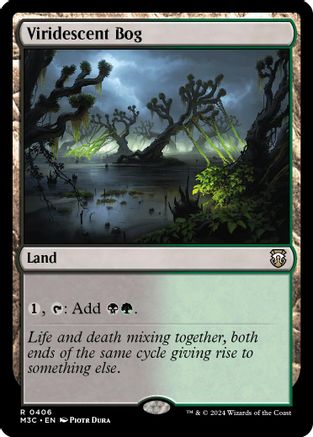Viridescent Bog (Ripple Foil) (M3C-406)  Foil - Modern Horizons 3 Commander