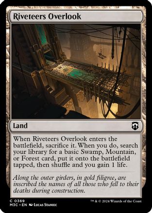 Riveteers Overlook (Ripple Foil) (M3C-369)  Foil - Modern Horizons 3 Commander