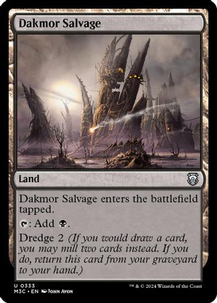 Dakmor Salvage (Ripple Foil) (M3C-333)  Foil - Modern Horizons 3 Commander