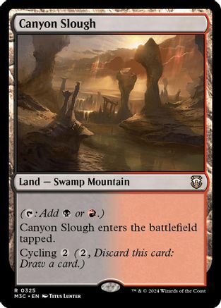 Canyon Slough (Ripple Foil) (M3C-325)  Foil - Modern Horizons 3 Commander