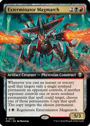 Exterminator Magmarch (Extended Art) (Ripple Foil) (M3C-072)  Foil - Modern Horizons 3 Commander