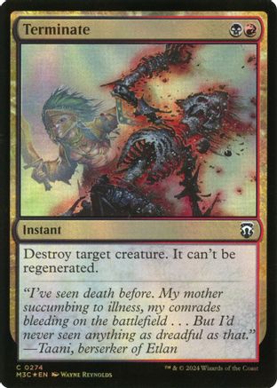 Terminate (Ripple Foil) (M3C-274)  Foil - Modern Horizons 3 Commander