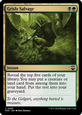 Grisly Salvage (Ripple Foil) (M3C-263)  Foil - Modern Horizons 3 Commander