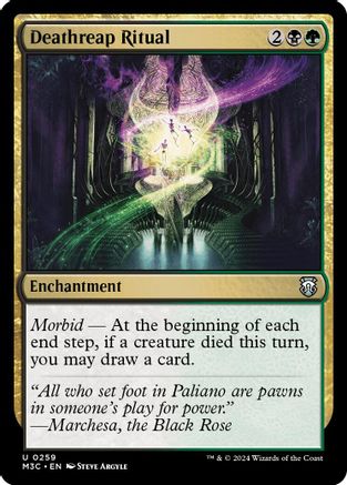 Deathreap Ritual (Ripple Foil) (M3C-259)  Foil - Modern Horizons 3 Commander