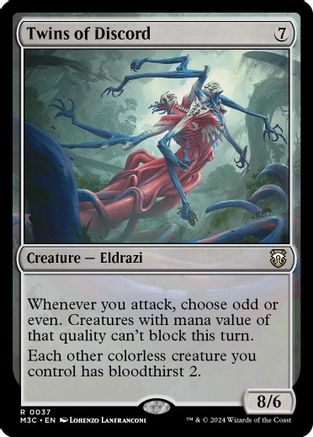 Twins of Discord (Ripple Foil) (M3C-037)  Foil - Modern Horizons 3 Commander