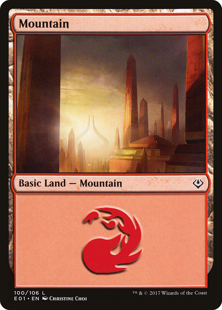 Mountain (100) (AC2-100)  - Archenemy: Nicol Bolas