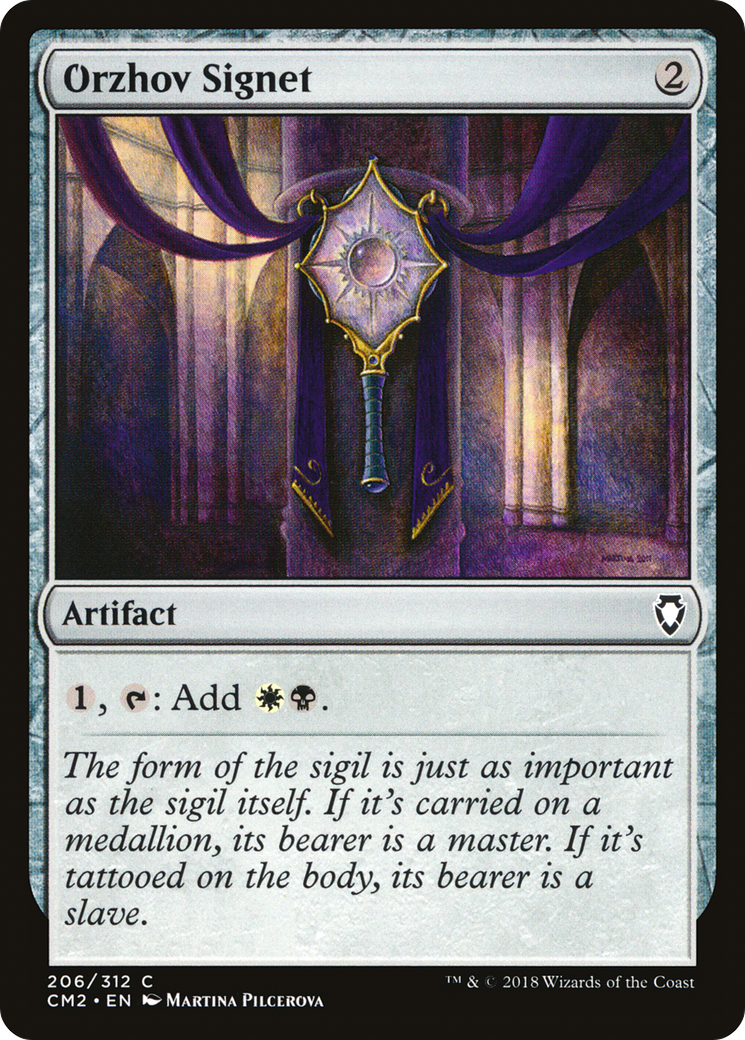 Orzhov Signet (CM2-206)  - Commander Anthology Volume II