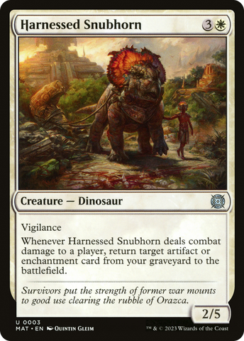 Harnessed Snubhorn (MAT-003)  - March of the Machine: The Aftermath
