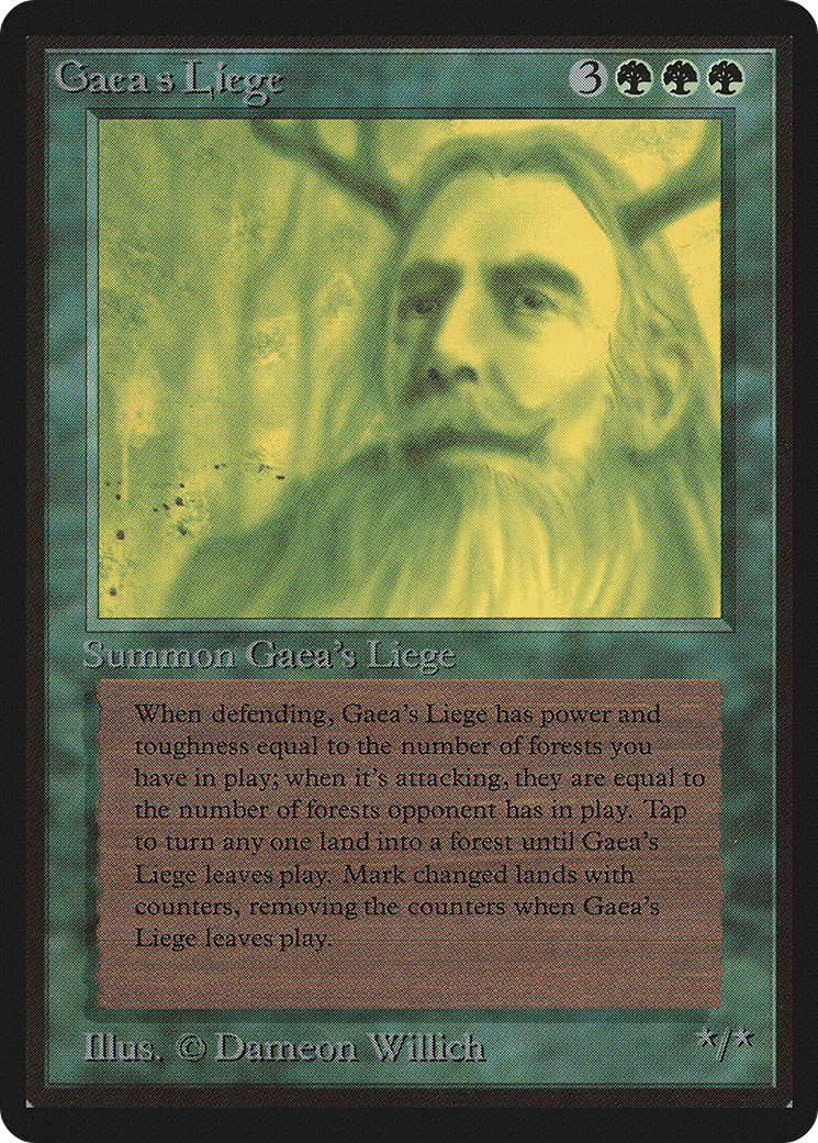 Gaea's Liege (LEB-)  - Limited Edition Beta