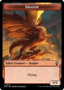 Dragon // Shapeshifter (0008) Double-Sided Token (M3C-12 // 8)  - Modern Horizons 3 Commander
