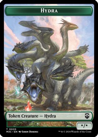 Hydra // Boar Double-Sided Token (M3C-20 // 17)  - Modern Horizons 3 Commander