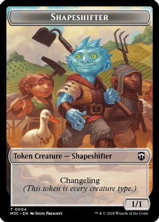 Shapeshifter (0004) // Copy Double-Sided Token (M3C-4 // 1)  - Modern Horizons 3 Commander