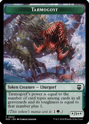 Tarmogoyf // Saproling Double-Sided Token (M3C-22 // 21)  - Modern Horizons 3 Commander