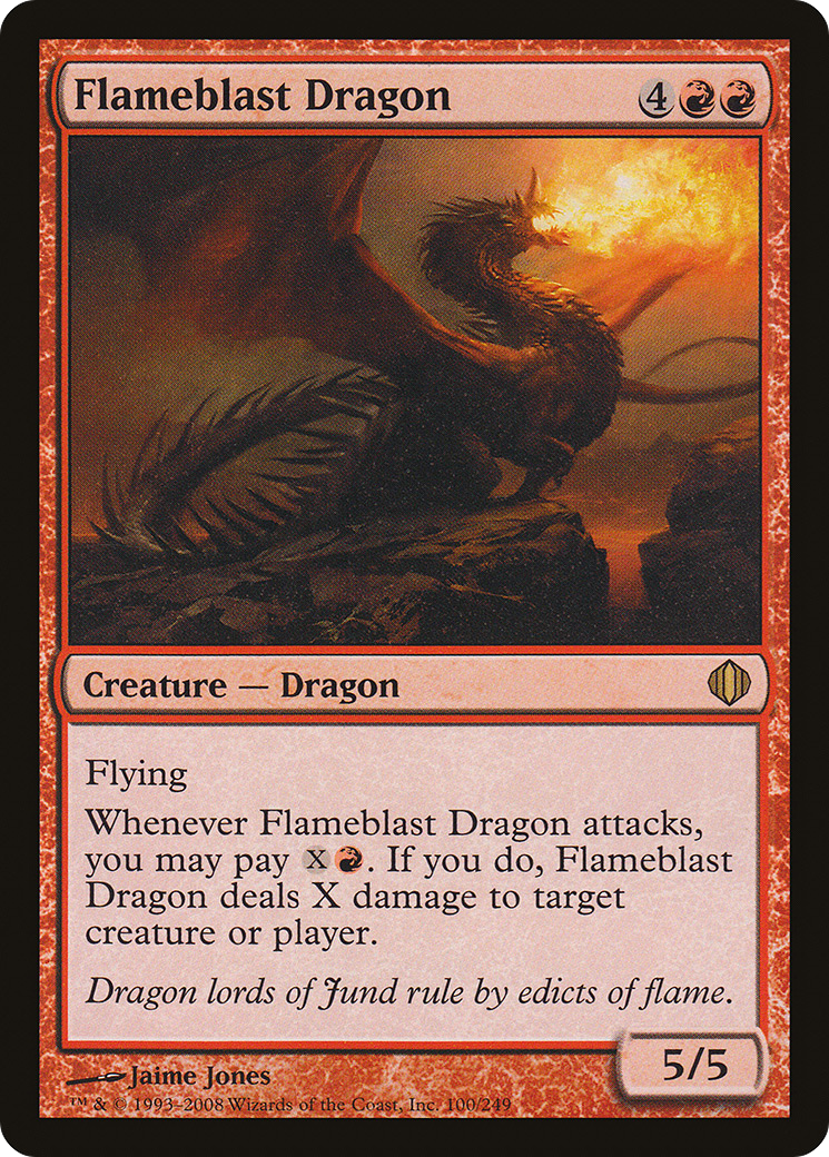 Flameblast Dragon (ALA-100)  Foil - Shards of Alara