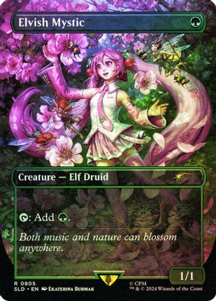 Elvish Mystic (0805) (Rainbow Foil) (SLD-805)  Foil - Secret Lair Drop Series