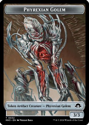 Phyrexian Golem Token (MH3-032)  - Modern Horizons 3