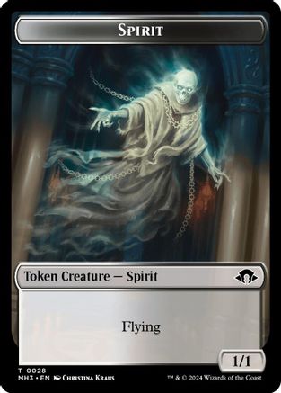 Spirit Token (0028) (MH3-028)  - Modern Horizons 3