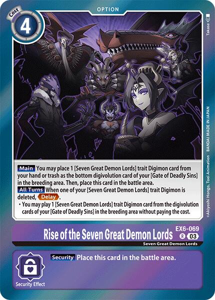 Rise of the Seven Great Demon Lords [EX6-069] [Infernal Ascension]