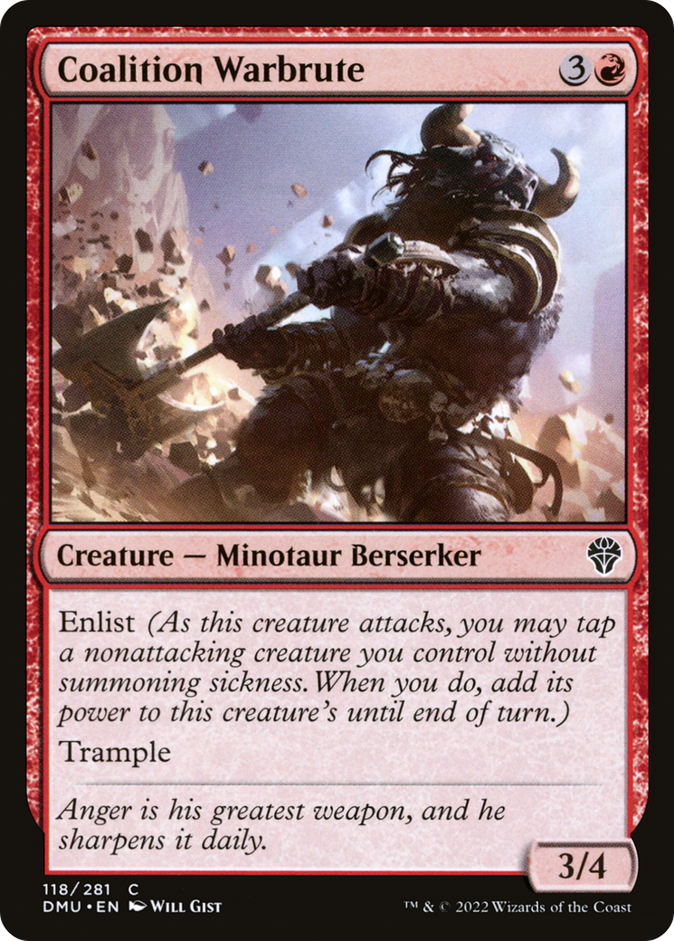 Coalition Warbrute (DMU-118)  Foil - Dominaria United