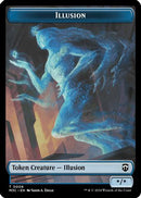 Illusion (Ripple Foil) // Servo Double-Sided Token (M3C-6 // 33)  Foil - Modern Horizons 3 Commander