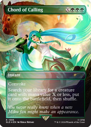 Chord of Calling (1595) (Rainbow Foil) (SLD-1595)  Foil - Secret Lair Drop Series
