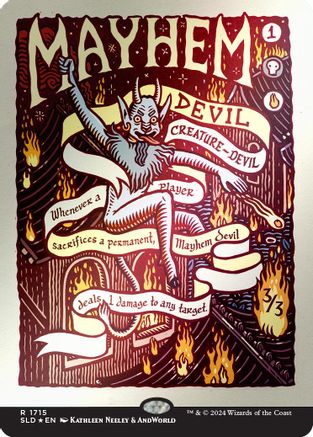 Mayhem Devil (Rainbow Foil) (SLD-1715)  Foil - Secret Lair Drop Series