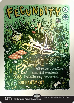 Fecundity (Rainbow Foil) (SLD-1714)  Foil - Secret Lair Drop Series