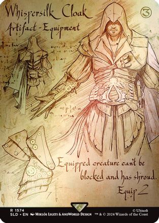 Whispersilk Cloak (Rainbow Foil) (SLD-1574)  Foil - Secret Lair Drop Series