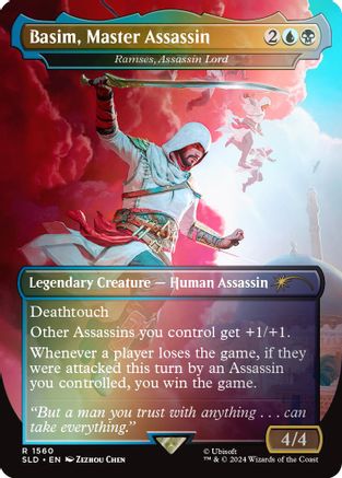 Basim, Master Assassin - Ramses, Assassin Lord (Rainbow Foil) (SLD-1560)  Foil - Secret Lair Drop Series