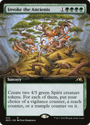 Invoke the Ancients (Extended Art) (NEO-474)  Foil - Kamigawa: Neon Dynasty: (Extended Art)
