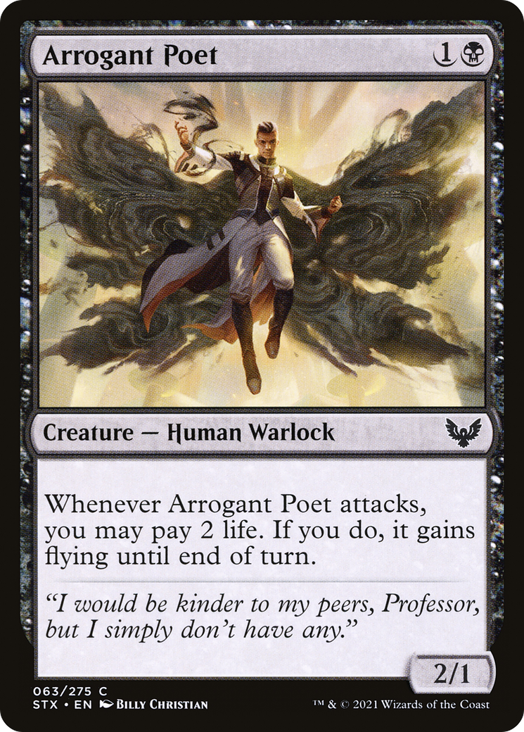 Arrogant Poet (STX-063)  - Strixhaven: School of Mages