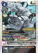 Gotsumon (X Antibody) - P-144 (Store Tournament 2024 Jul. - Sep. Winner Pack) (P-144) - Digimon Promotion Cards Foil