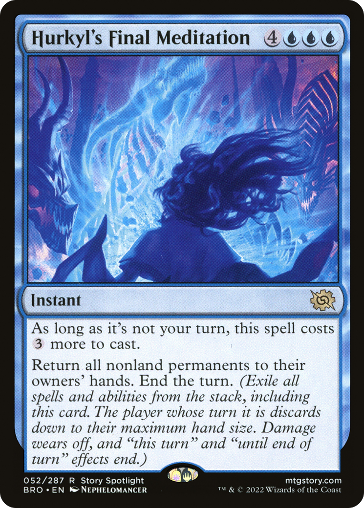 Hurkyl's Final Meditation (BRO-052)  Foil - The Brothers' War