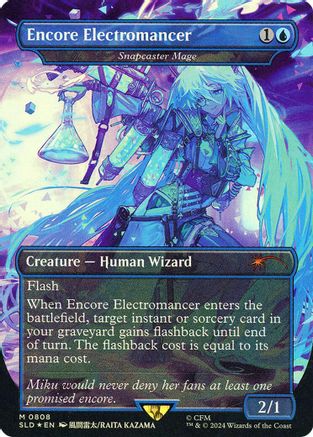 Encore Electromancer - Snapcaster Mage (Rainbow Foil) (SLD-808)  Foil - Secret Lair Drop Series