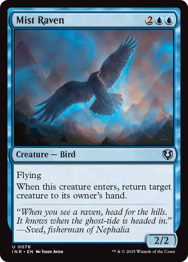 Mist Raven (INR-076) - Innistrad Remastered Foil