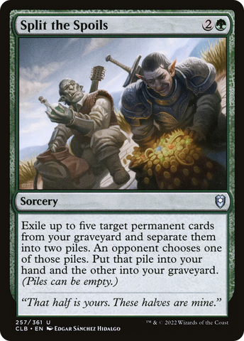 Split the Spoils (CLB-257)  Foil - Commander Legends: Battle for Baldur's Gate
