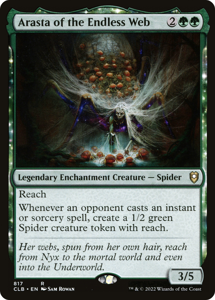 Arasta of the Endless Web (CLB-817)  - Commander Legends: Battle for Baldur's Gate: (enchantment)