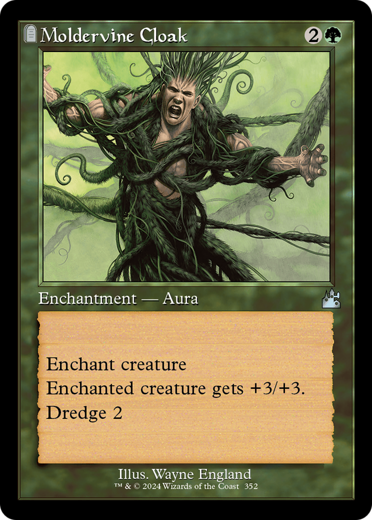 Moldervine Cloak (Retro Frame) (RVR-352)  - Ravnica Remastered: (tombstone)