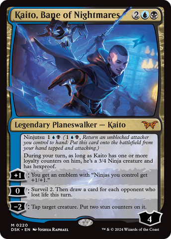 Kaito, Bane of Nightmares (DSK-220)  Foil - Duskmourn: House of Horror