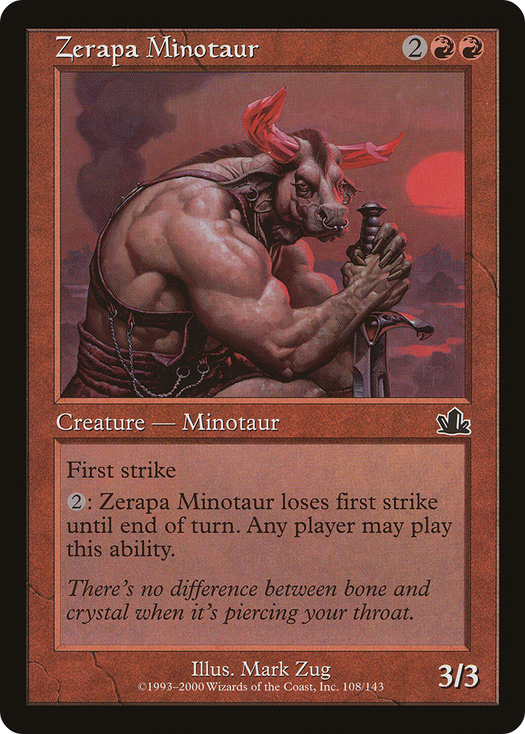 Zerapa Minotaur (PCY-108)  - Prophecy