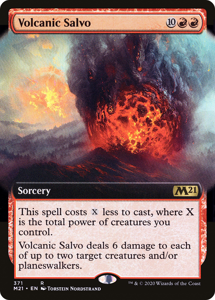 Volcanic Salvo (Extended Art) (M21-371)  - Core Set 2021: (Extended Art)