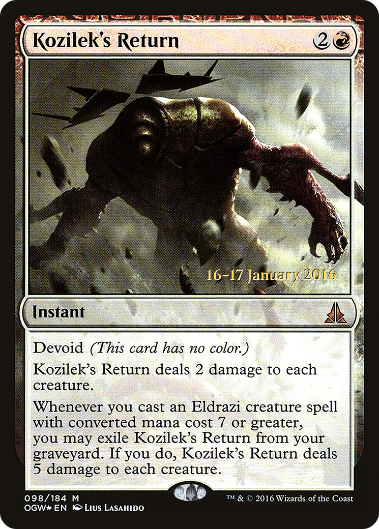 Kozilek's Return (PRE-098)  Foil - Oath of the Gatewatch Promos: (devoid)