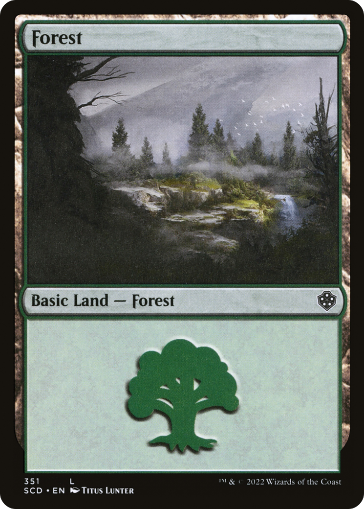 Forest (351) (SCD-351)  - Starter Commander Decks