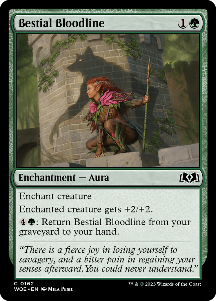 Bestial Bloodline (WOE-162)  Foil - Wilds of Eldraine