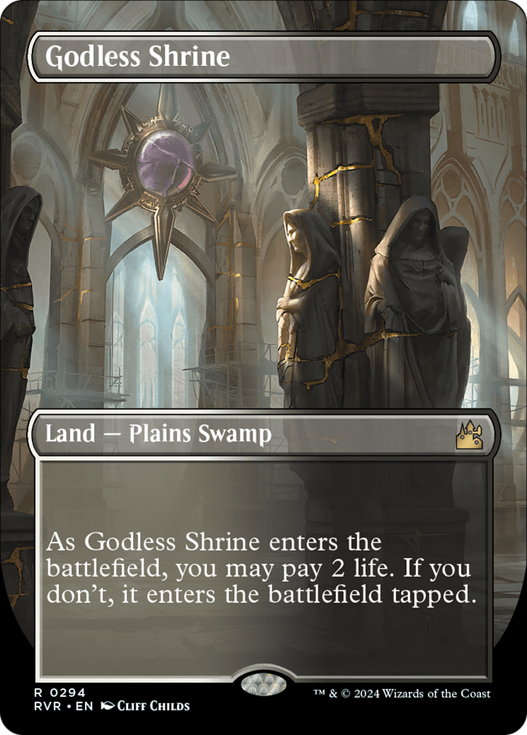 Godless Shrine (Borderless) (RVR-294)  - Ravnica Remastered