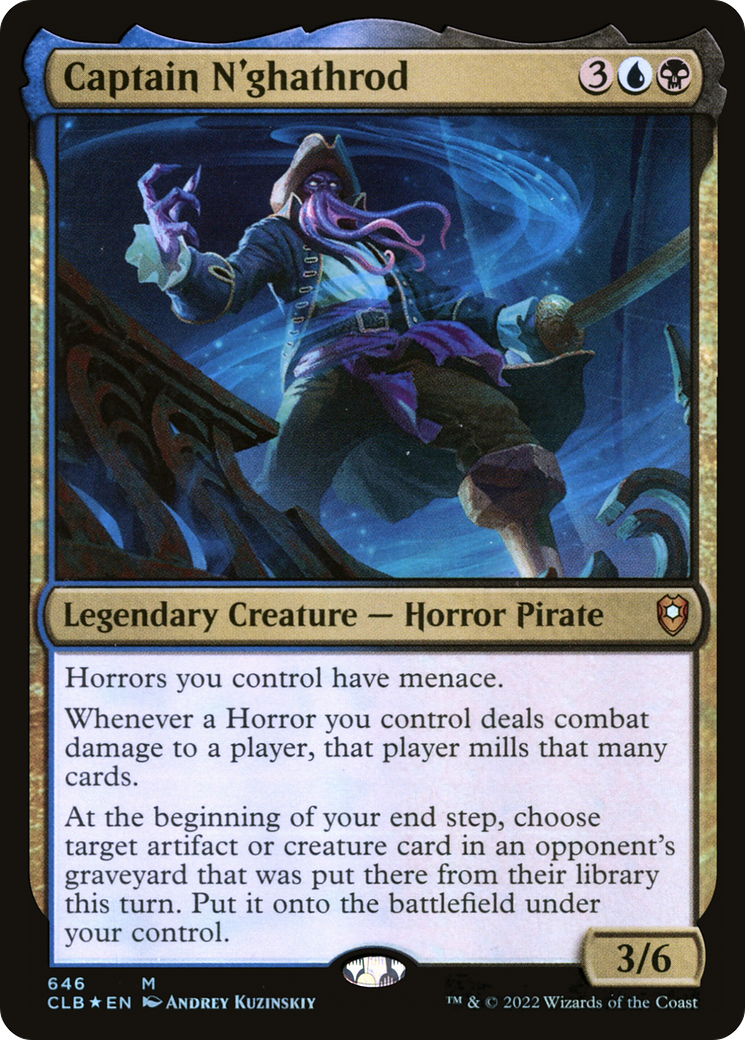 Captain N'ghathrod (CLB-646)  Foil - Commander Legends: Battle for Baldur's Gate