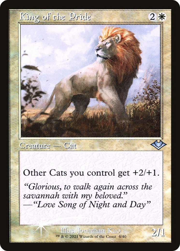 King of the Pride (Retro Frame) (MH1-004)  Foil - Modern Horizons 1 Timeshifts