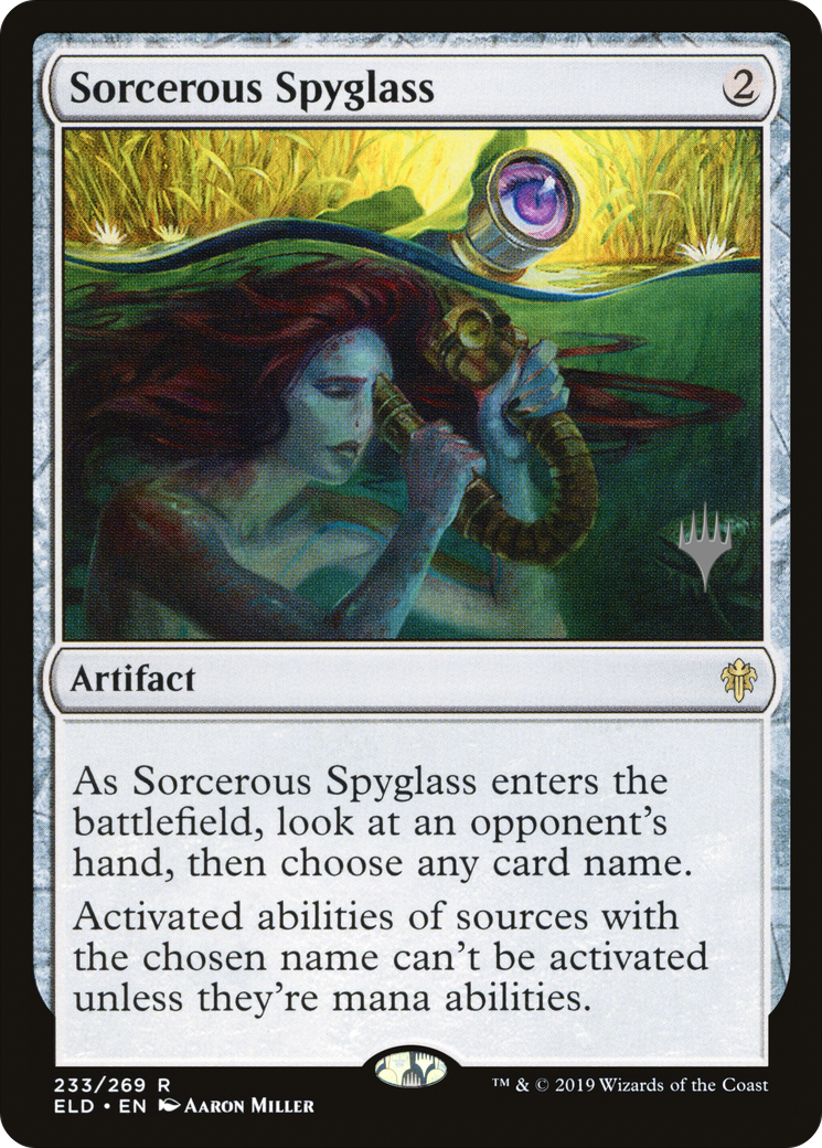 Sorcerous Spyglass (PPELD-233)  Foil - Throne of Eldraine Promos