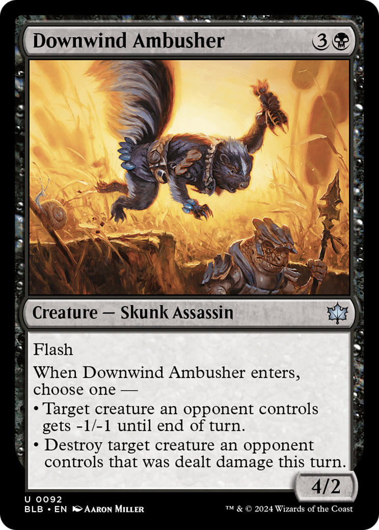 Downwind Ambusher (BLB-092)  Foil - Bloomburrow
